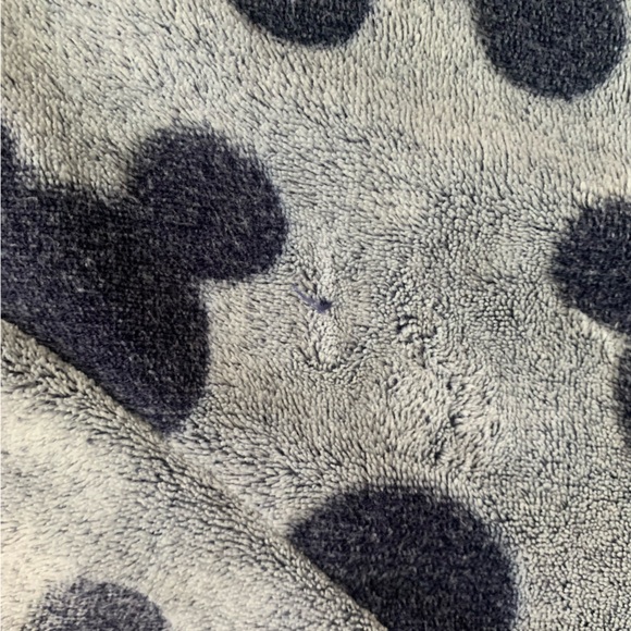 DISNEY MICKEY MOUSE FAUX FUR FLEECE Women’s Blue Long Sleeve Pullover Hoodie - M - Picture 10 of 10